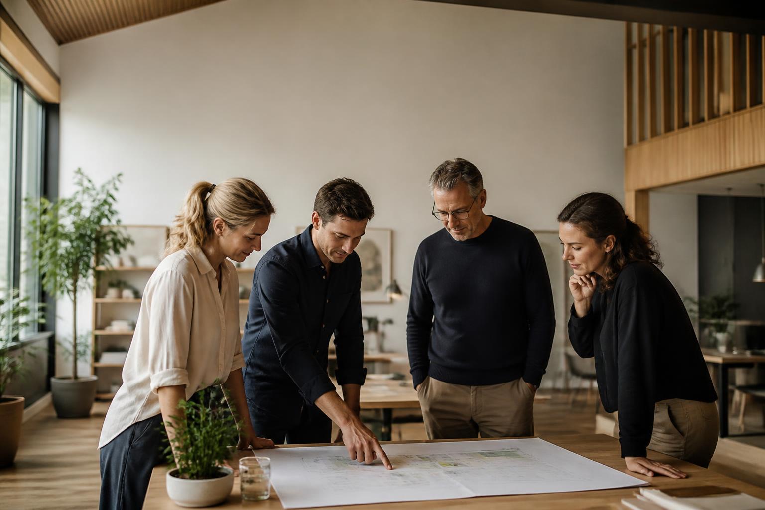 Team som planerar och hanterar förändringar tillsammans.