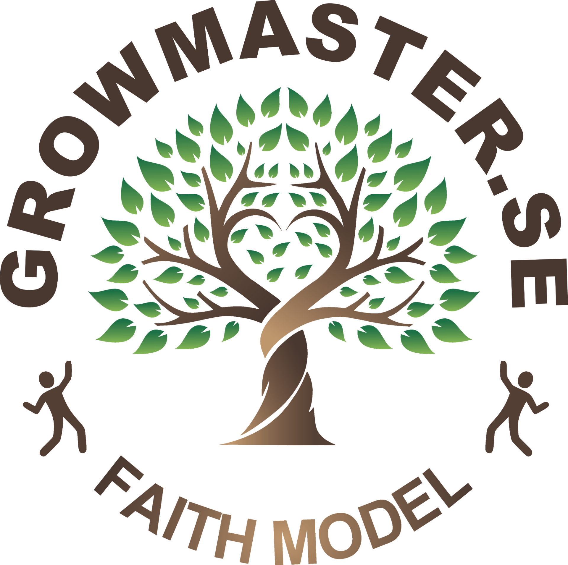 Illustration av F-A-I-T-H-modellen som visar de fem inre förmågorna fokus, acceptans, inspiration, tillit och happiness